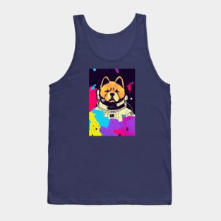 Astronaut chow chow portrait Tank Top